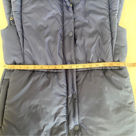 Anthropologie Maeve Navy Blue Snap-Sleeve Puffer Vest size X-Small - Picture 13 of 14